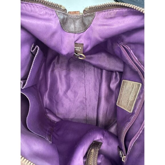 DISTRESSED Coach VTG Madison Claire Handbag Leather Brown 14334 - Picture 9 of 13